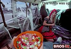 Red Riding Hoe Ditches Costume For A Rough Ride With The Wolf