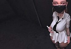 Shy Asian Office Girl Caught With Anal Vibrator