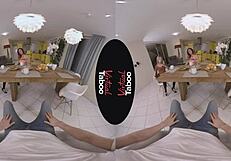 i woke up horny and stroked my big cock while fantasizing about taboo stepsisters brunch