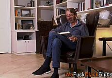 ebony babe gets double penetrated