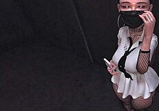 Shy Asian Office Girl Caught With Anal Vibrator