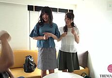 i'm manami dacchu getting nakadashi in a threesome with older men store clerk picked up in shibuya squirting flood alarm