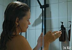 showering together makes it easier to clean the face