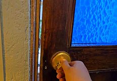 she finds laura in her underwear in the room of the house she discovers him and lets him have her hot seats of laura