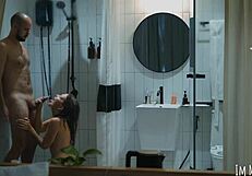 showering together makes it easier to clean the face