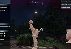 Secret Flasher Manaka Runs Free in Central Park Cat Costume