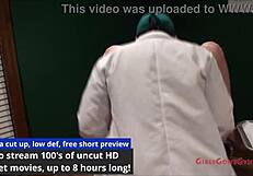 Tina Lee Comet Feels Embarrassed As Doctor Tampa And Nurse Angel Rose Perform Her Yearly Gyno Exam With Speculum And Gloves