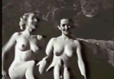 Vintage Mother Nature Reveals Hairy Beaver In Retro Setting