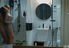 showering together makes it easier to clean the face