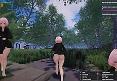 Secret Flasher Manaka Runs Free in Central Park Cat Costume