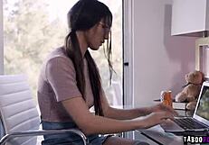 Can Aiden Ashley And Maya Woulfe Resist Kissing In The Kitchen?