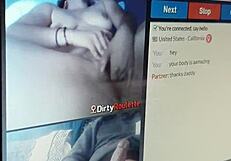 Horny teen masturbates and fingers pussy on cam chat.