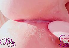 want to feel the huge orgasm in close-up asmr toy masturbation?