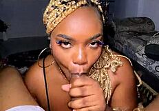 Passionate homemade sex with my ebony stepsister in the bedroom