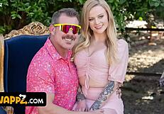 stepfather's day celebration with family swapping partners