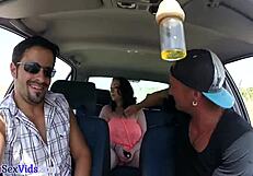 Busty Brit Feels Thrilled Blowing Publicly Before Outdoor Sex