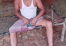 Desi village bahu fucked by father in law for husband's debt muslim