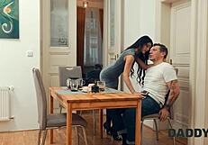 daddy4k my hot gf quietly cheats while i watch tv