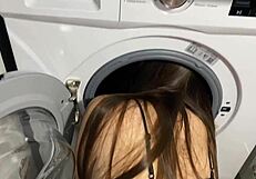 Stepsister got stuck in the washing machine again?