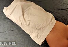 I pissed on my Asian teen girlfriend with harsh spanking and rough sex