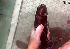 stepbrother convinces stepsisters to try anal in shower, huge dick fitting tight ass