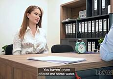 Loan4k Naughty Babe Seduced Stranger in Office and Got Spanked