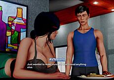 I explore the mysterious inn in this adventure game.