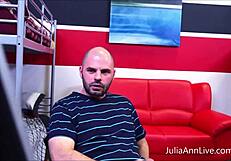 Julia Ann sucks and fucks student's dick