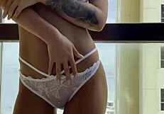 Gorgeous monika fox tries sexy lingerie poses!