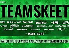 Exciting teamskeet labs double creampie concept trailer with group action!