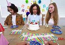 Virgin Urges Step Dad To Surge