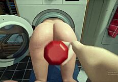 Stepmom Gets Stuck in Washing Machine During Fun Game