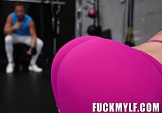 Suki Sin and Nicky Rebel share a fun curvy workout routine together in this amateur session.