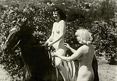 vintage taboo hairy pussy and ass bent over doggystyle outdoor fucking