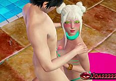 Qiyana's pool 3d hentai adventure