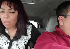 being fucked by a stranger in the backseat of our car while the love of my life drives