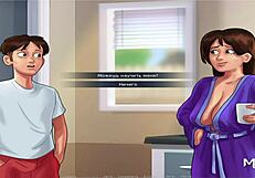 in summertime saga, mature woman loves jerking off my cock episode 1 51