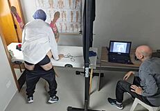 gynecologist fucks the cuckold from behind during ultrasound