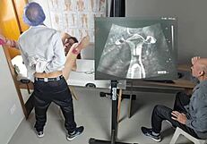 gynecologist fucks the cuckold from behind during ultrasound