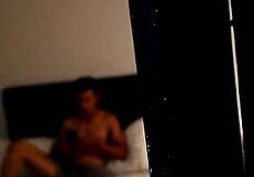 young colombian nephew masturbates solo with tattoo on vacation