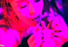 Bia Roman and Sam Quinn Engage in Detailed Foot Worship Bondage with Choking and Deepthroat Scenes