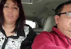 being fucked by a stranger in the backseat of our car while the love of my life drives