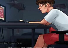 in summertime saga, mature woman loves jerking off my cock episode 1 51