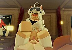 Roblox Whore Performs Boob Job and Rides Dick