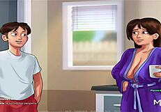 in summertime saga, mature woman loves jerking off my cock episode 1 51