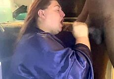 Bbw Slut Gives Best Blowjob To Monster Cock