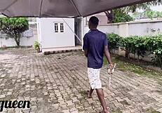 The Gardener With The Giant African Cock