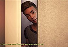 a wife and stepmother play a game together