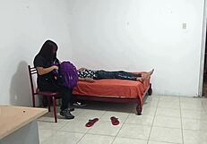 Nurse Dances Sensually In Lingerie For Patient At Home