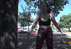 Gigi Lust Delights Coach With Rough Bang